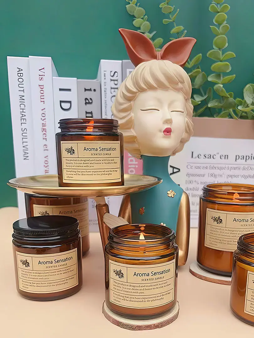 Coinnle cumhartheiripe rómánsúil agus fada buan le húsáid sa bhaile