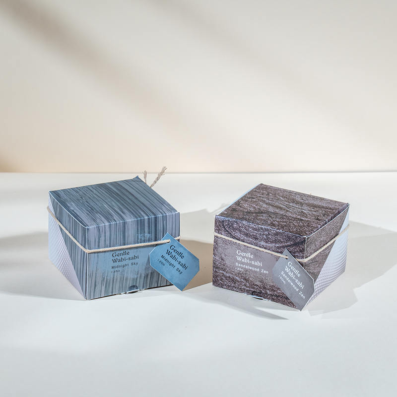 Cupán coinneal gloine cruinn le stripes ingearacha coinnle scent - díoltóir coinneal céir éicea soighe