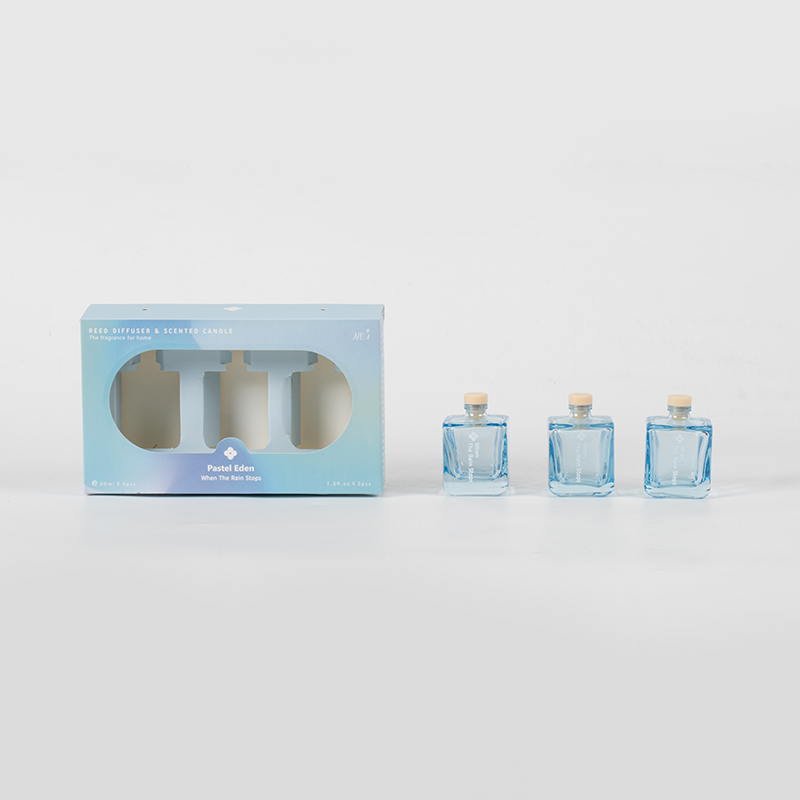 Leagann difuser giolcach buidéal cearnach 3PCS - sraith cumhra 3PCS