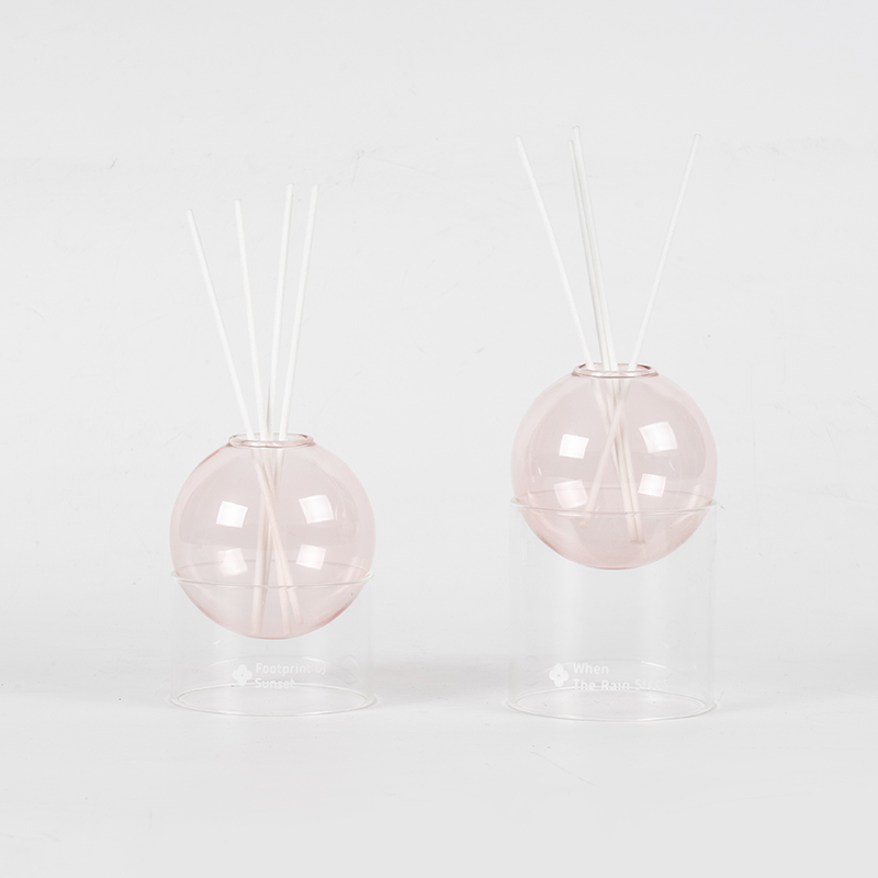 Bonn gloine soiléir, cumhartheiripe stílithe diffuser giolcach de chineál liathróid ghloine