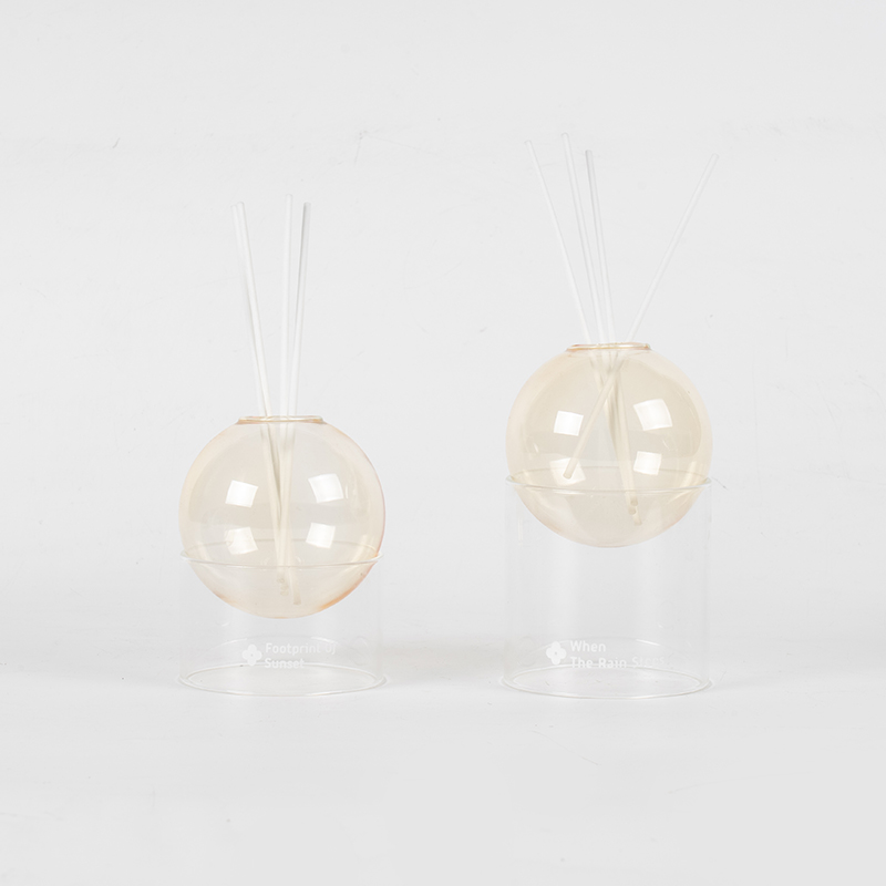 Bonn gloine soiléir, cumhartheiripe stílithe diffuser giolcach de chineál liathróid ghloine