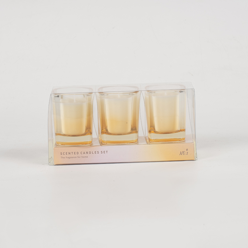 Coinnle cearnach 3pcs socraithe le dath grádán